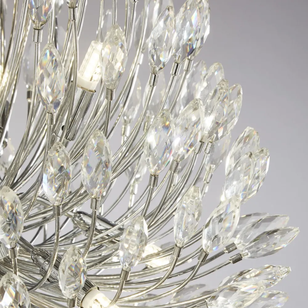 Searchlight Hängeleuchte groß Ø 51 cm H: max. 286 cm verstellbar Kristall* Hängelampen|Wohnzimmerlampen