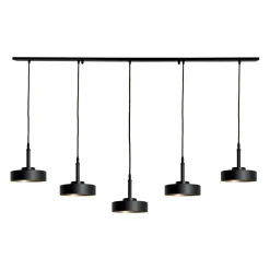 Best Giovanni Battista Hängeleuchte groß B: 150 cm Messing Eisen in Schwarz Gold E27