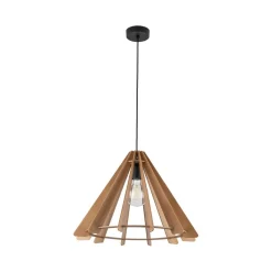 TK Lighting Hängeleuchte Holz E27 Ø 50 cm H: max. 160 cm verstellbar* Hängelampen|Esszimmer Lampen