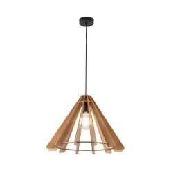 TK Lighting Hängeleuchte Holz E27 Ø 50 cm H: max. 160 cm verstellbar* Hängelampen|Esszimmer Lampen