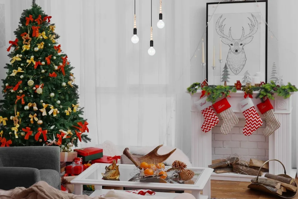 Belis Hängeleuchte Holz Metall Schwarz E27 3-flammig wohnlich* Hängelampen|Bürolampen