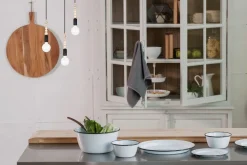 Belis Hängeleuchte Holz Metall Schwarz E27 3-flammig wohnlich* Hängelampen|Bürolampen