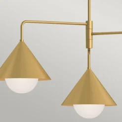 Best Elstead Hängeleuchte in Gold B: 96,5 cm H: max. 168 cm 3x E27