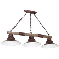 Luminex Hängeleuchte JOSE in Burgund 3-flmg* Hängelampen|Esszimmer Lampen