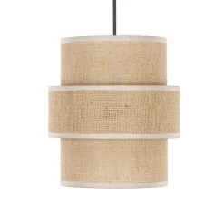 TK Lighting Hängeleuchte Jute Metall Ø 20 cm E27 Boho Design GREET* Hängelampen|Esszimmer Lampen