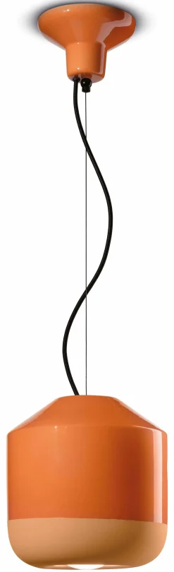 Ferroluce Hängeleuchte Keramik D: 24 cm rund H: max. 145 cm E27* Wohnzimmerlampen|Keramiklampen