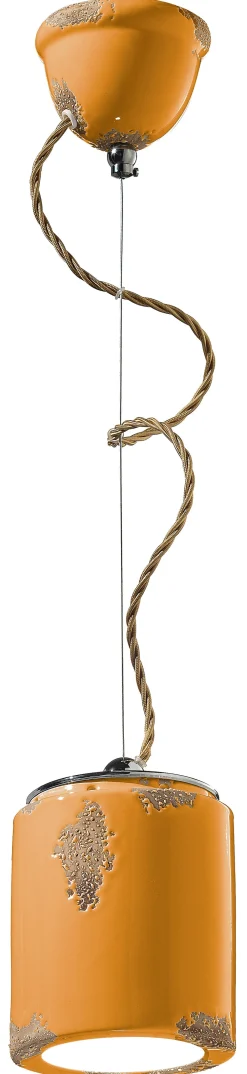 Ferroluce Hängeleuchte Keramik E27 Ø 12,5 cm rund H: max. 114 cm* Keramiklampen|Rustikale Lampen