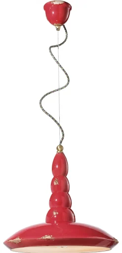 Ferroluce Hängeleuchte Keramik E27 D: 40 cm rund H: max. 137 cm* Wohnzimmerlampen|Esszimmer Lampen