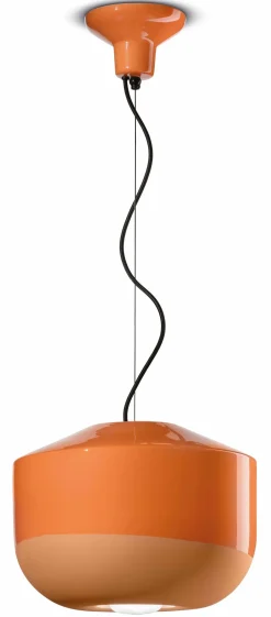 Discount Ferroluce Hängeleuchte Keramik E27 rund D: 35 cm H: max. 148 cm