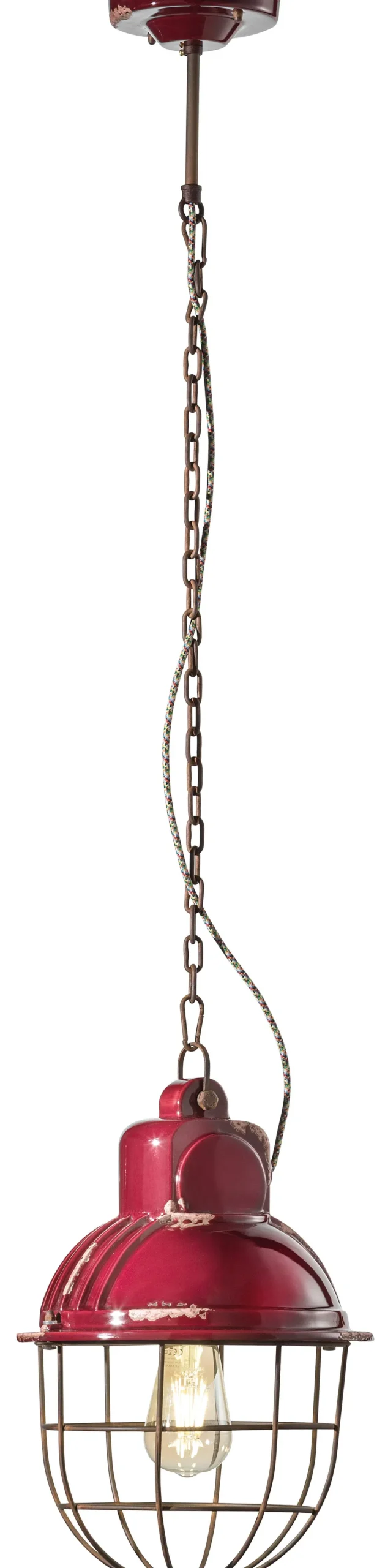 Ferroluce Hängeleuchte Keramik Metall E27 D: 26 cm H: max. 115 cm* Wohnzimmerlampen|Keramiklampen