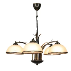 Discount Luminex Hängeleuchte KORFU in Messing Antik 5-flmg