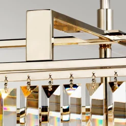 Elstead Hängeleuchte Kristall 4x E27 47 cm breit höhenverstellbar* Hängelampen|Esszimmer Lampen