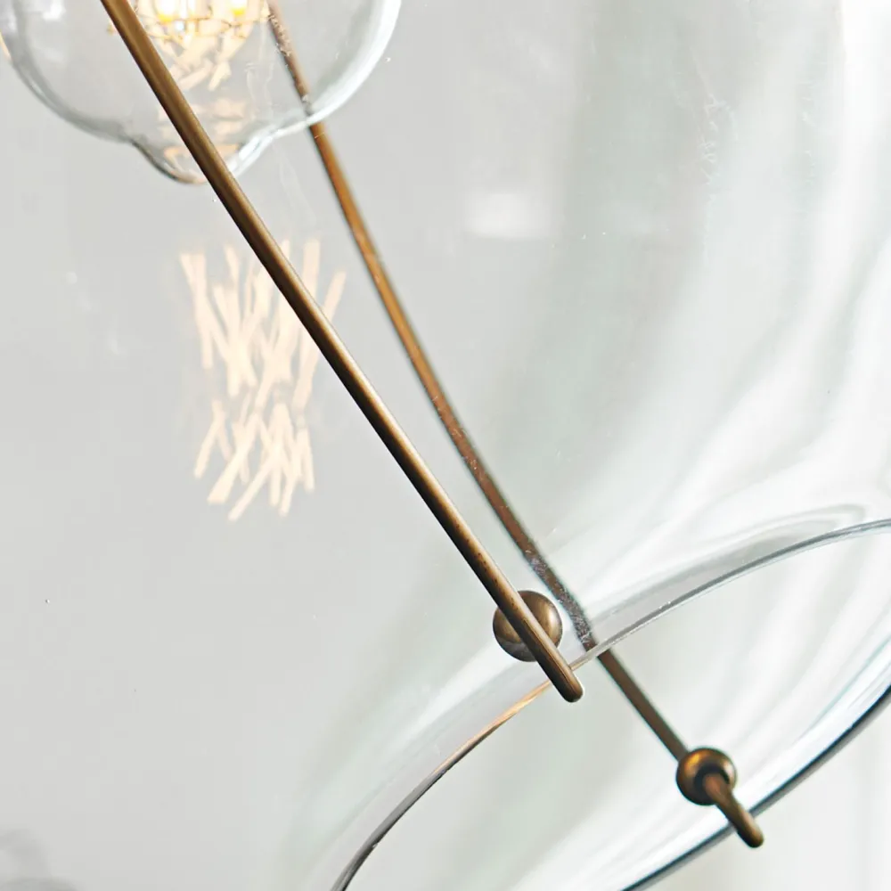 Elstead Hängeleuchte Kugel Metall Glas E27 D: 27,4 cm Vintage Design* Hängelampen|Bürolampen