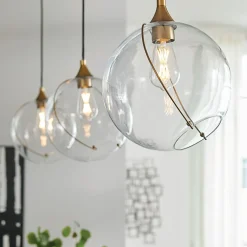 Elstead Hängeleuchte Kugel Metall Glas E27 D: 27,4 cm Vintage Design* Hängelampen|Bürolampen