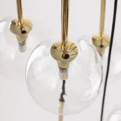 Discount TK Lighting Hängeleuchte Kugel Metall Glas H: max. 145 cm verstellbar