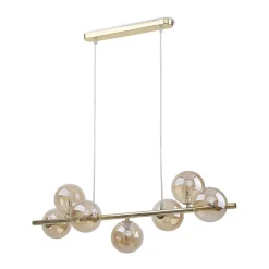 TK Lighting Hängeleuchte Kugelschirm Glas Metall Modern elegant* Wohnzimmerlampen|Glaslampen