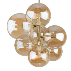 TK Lighting Hängeleuchte Kugelschirm Glas Metall Modern elegant* Wohnzimmerlampen|Glaslampen