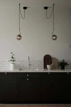 By Rydéns Hängeleuchte Kugelschirm Rauchglas H: max. 150 cm E27* Hängelampen|Wohnzimmerlampen