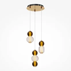 Maytoni Hängeleuchte LED Metall Rauchglas B: 38 cm 4000 lm INA* Led Lampen|Bürolampen