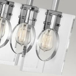 Elstead Hängeleuchte länglich H: max. 142,9 cm Nickel poliert E27* Bürolampen|Wohnzimmerlampen