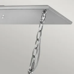 Elstead Hängeleuchte länglich H: max. 142,9 cm Nickel poliert E27* Bürolampen|Wohnzimmerlampen