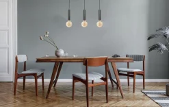 Masterlight Hängeleuchte länglich Metall 3-flammig für E27 Esstisch* Wohnzimmerlampen|Esszimmer Lampen