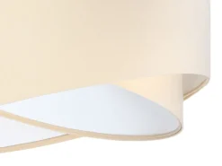 Outlet BPS Koncept Hängeleuchte MADAN Creme Weiß rund Ø50cm