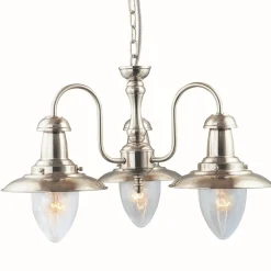 Searchlight Hängeleuchte maritim silberfarben* Hängelampen|Esszimmer Lampen