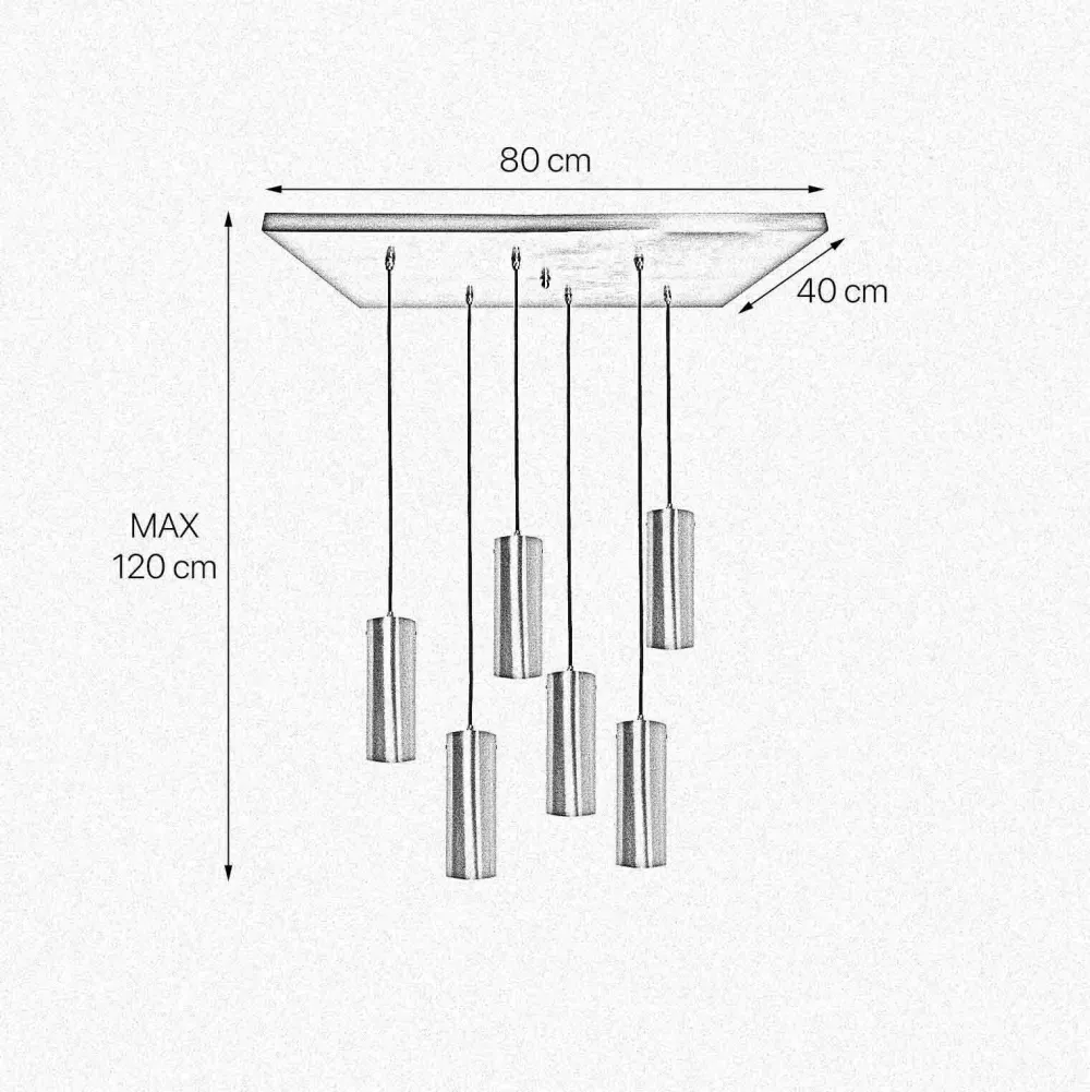 Best Giovanni Battista Hängeleuchte Messing B: 80 cm in Bronze hell 6x E27 massiv