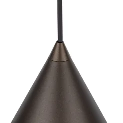 TK Lighting Hängeleuchte Metall Ø 32 cm Kegelschirm E27 Retro Design* Hängelampen|Esszimmer Lampen