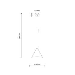 TK Lighting Hängeleuchte Metall E27 D: 19 cm rund H: max. 155 cm Weiß* Hängelampen|Esszimmer Lampen