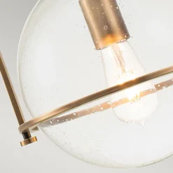 Elstead Hängeleuchte Metall Glas Ø 28,9 cm rund E27 Vintage* Hängelampen|Bürolampen