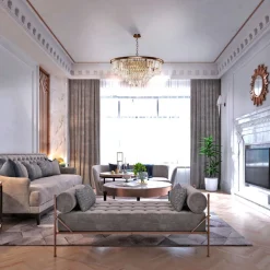 Maytoni Hängeleuchte Metall Glas Ø 80 cm rund H: max. 127 cm