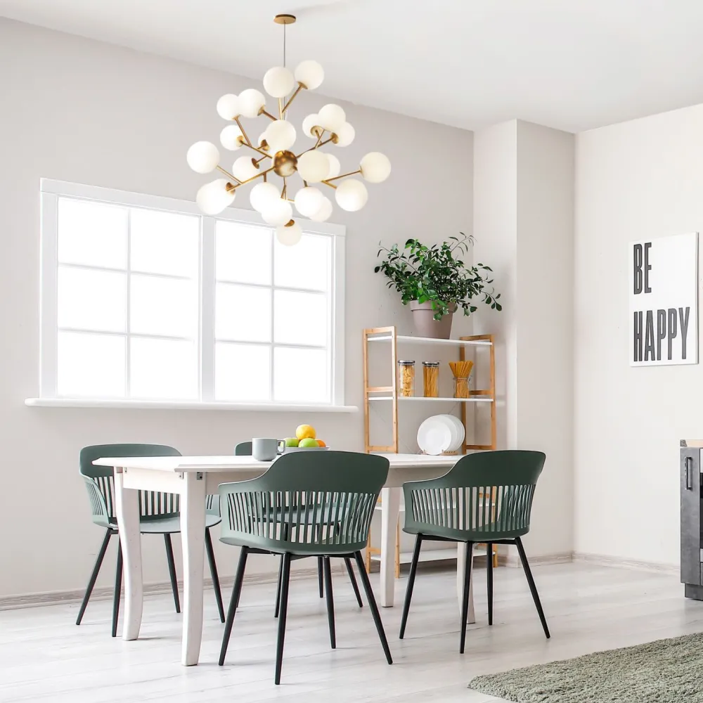 Maytoni Hängeleuchte Metall Glas 65 cm breit H: max. 146,5 cm* Hängelampen|Esszimmer Lampen