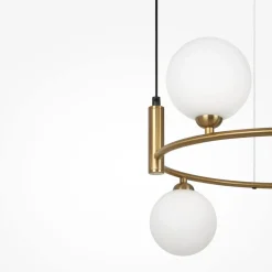 Discount Maytoni Hängeleuchte Metall Glas B: 39 cm H: max. 178 cm G9