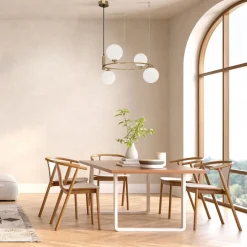 Discount Maytoni Hängeleuchte Metall Glas B: 39 cm H: max. 178 cm G9