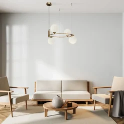 Discount Maytoni Hängeleuchte Metall Glas B: 39 cm H: max. 178 cm G9