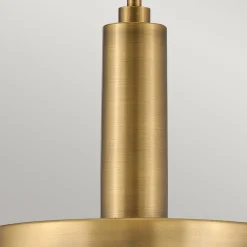 Outlet Elstead Hängeleuchte Metall Glas D: 33 cm H: max. 140,4 cm in Messing