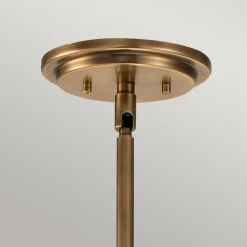 Elstead Hängeleuchte Metall Glas D: 28,9 cm H: max. 129,4 cm* Bürolampen|Wohnzimmerlampen