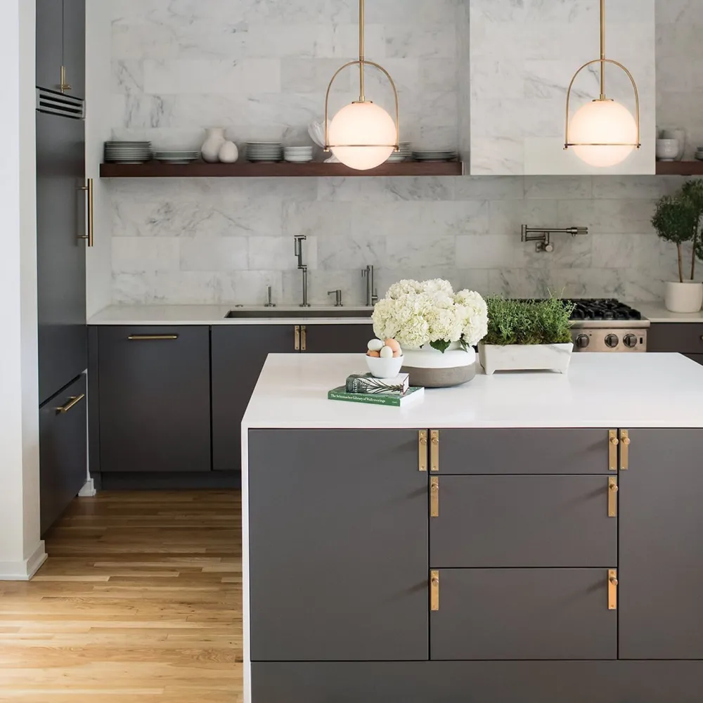 Elstead Hängeleuchte Metall Glas D: 28,9 cm H: max. 129,4 cm* Bürolampen|Wohnzimmerlampen