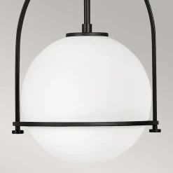 Best Elstead Hängeleuchte Metall Glas E27 rund Ø 28,9 cm Vintage