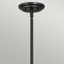 Best Elstead Hängeleuchte Metall Glas E27 rund Ø 28,9 cm Vintage