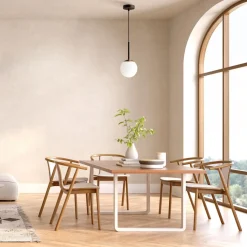 Maytoni Hängeleuchte Metall Glas E14 Ø 15 cm rund Schwarz Weiß* Hängelampen|Esszimmer Lampen