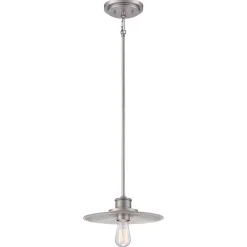 Clearance Elstead Hängeleuchte Metall Glas in Nickel Ø29cm Esstisch Küche