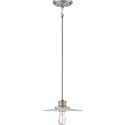 Clearance Elstead Hängeleuchte Metall Glas in Nickel Ø29cm Esstisch Küche