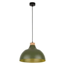 TK Lighting Hängeleuchte Metall Grün Retro Ø 34 cm verstellbar E27* Küchenlampen|Wohnzimmerlampen