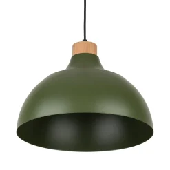 TK Lighting Hängeleuchte Metall Grün Retro Ø 34 cm verstellbar E27* Küchenlampen|Wohnzimmerlampen