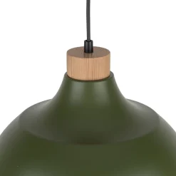 TK Lighting Hängeleuchte Metall Grün Retro Ø 34 cm verstellbar E27* Küchenlampen|Wohnzimmerlampen