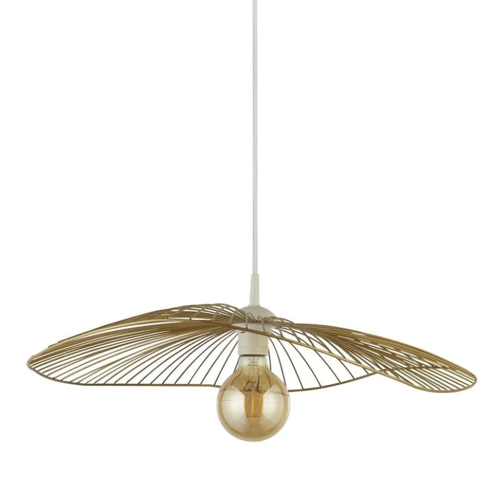 Clearance Searchlight Hängeleuchte Metall in Gold E27 Ø 53 cm höhenverstellbar