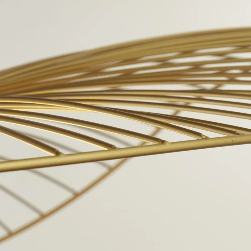 Clearance Searchlight Hängeleuchte Metall in Gold E27 Ø 53 cm höhenverstellbar